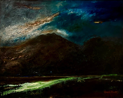 Eight Nights of Light - Size: 51 x 61 cm,  Medium: Oil on Canvas Board,  Box Frame 