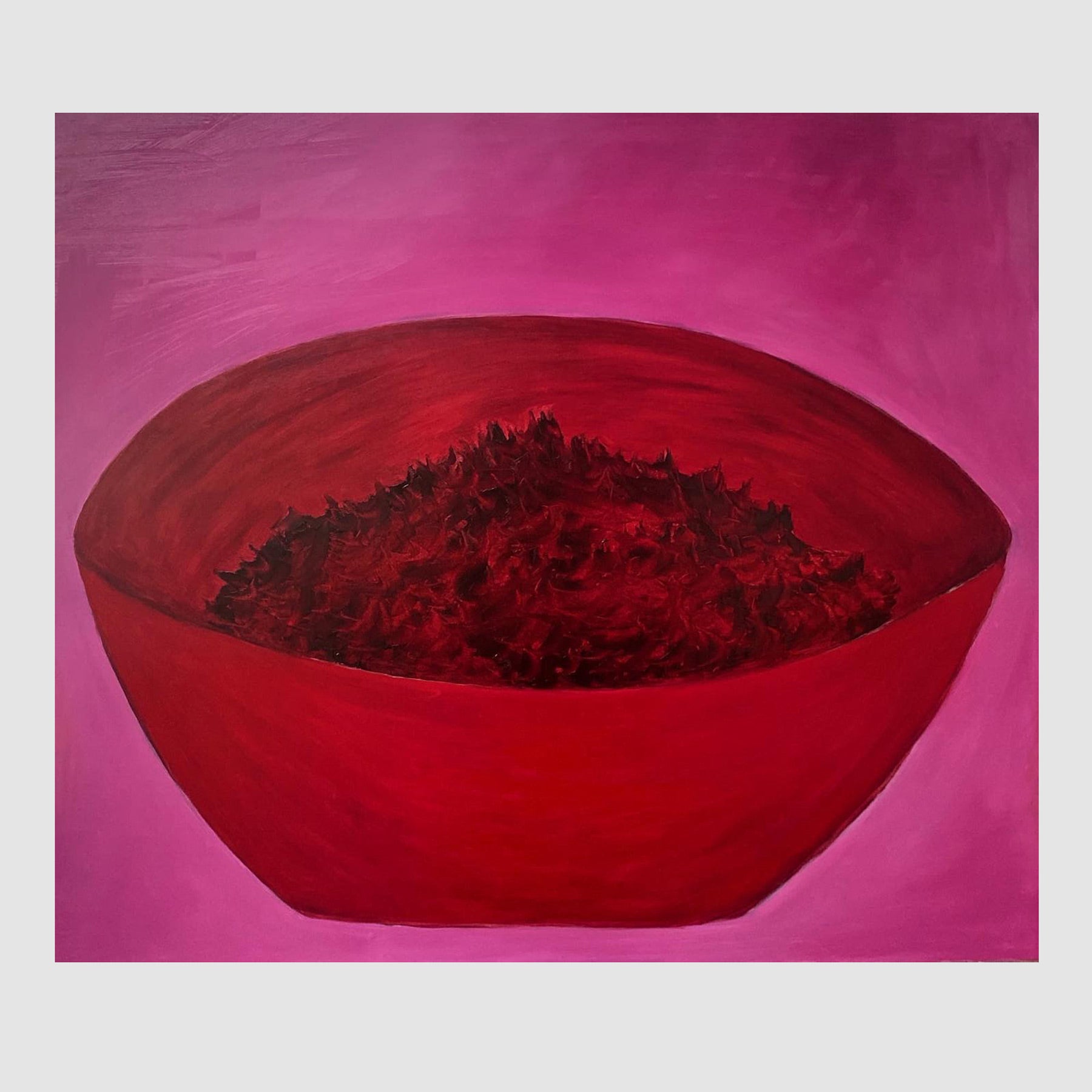 Beetroot Salad - Size: 80 x 80 cm,  Medium: Oil on Board