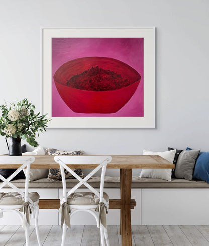 Beetroot Salad - Size: 80 x 80 cm, Medium: Oil on Board