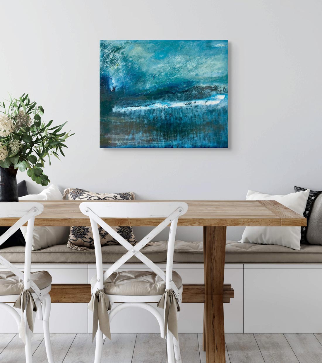 Harbour - Size: 51 x 61 cm, Medium: Oil on Canvas